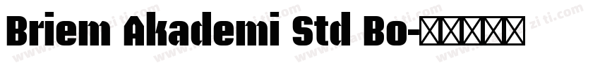 Briem Akademi Std Bo字体转换